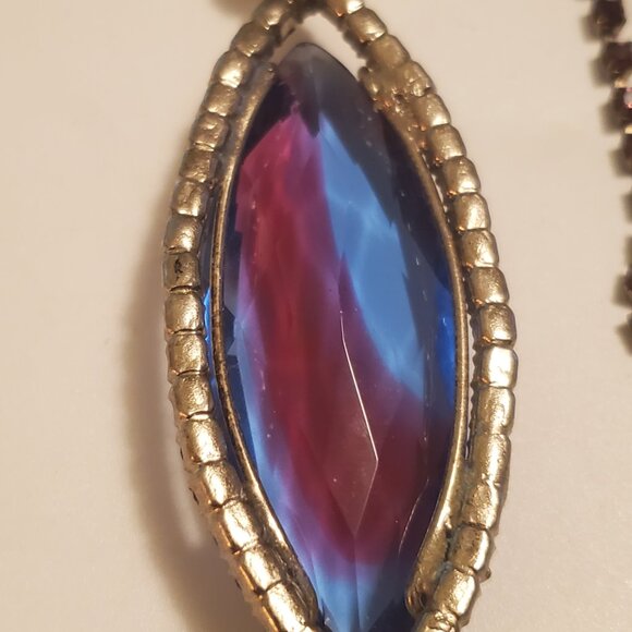 1 Big Ruby Stone Necklace, item # A 1238, wt . 42 grams. - Picture 12 of 13